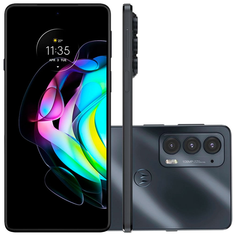 Smartphone Motorola Moto Edge 20 Tela de 6,7" 5G, 128 GB, 8 GB RAM e Câmera Tripla de 108MP + 16MP + 8MP