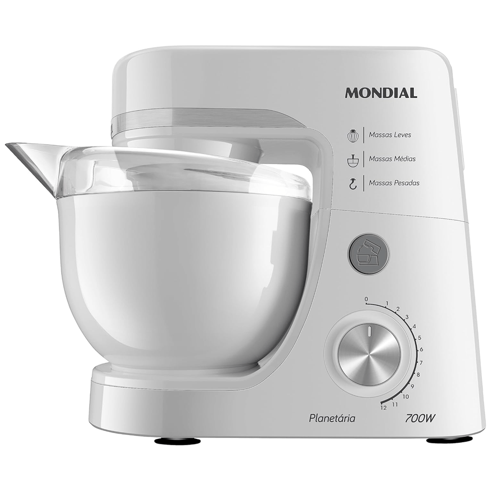 Batedeira Planetária Mondial 700 W 4,5 L Branco BP03 W