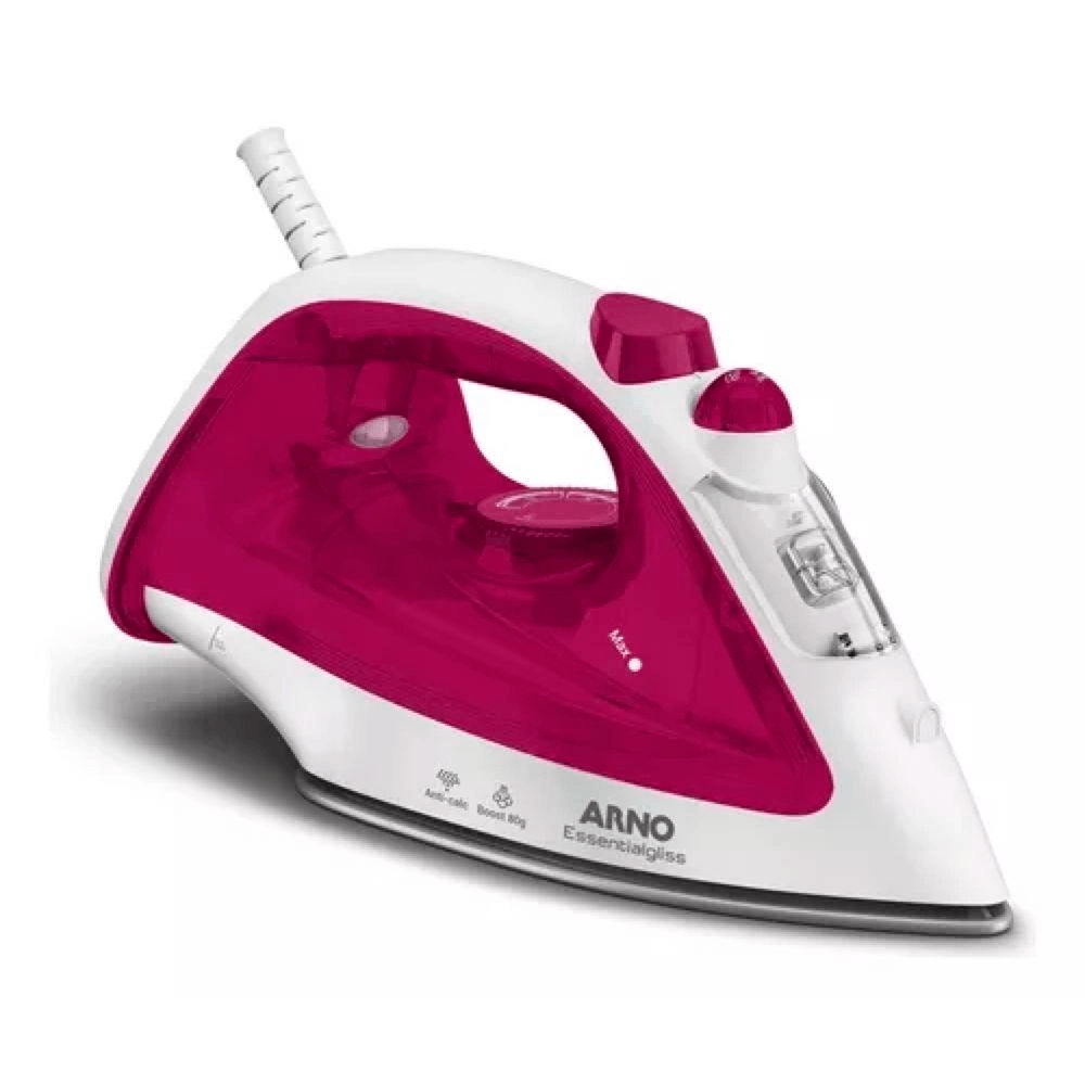 Ferro de Passar Arno Essential Gliss 1200 W Branco/Rosa