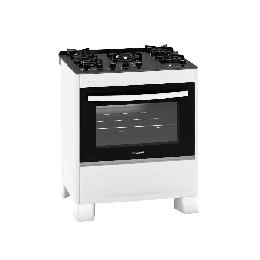 Fogão 5 Bocas Suggar Branco Neo Max FGV503BR