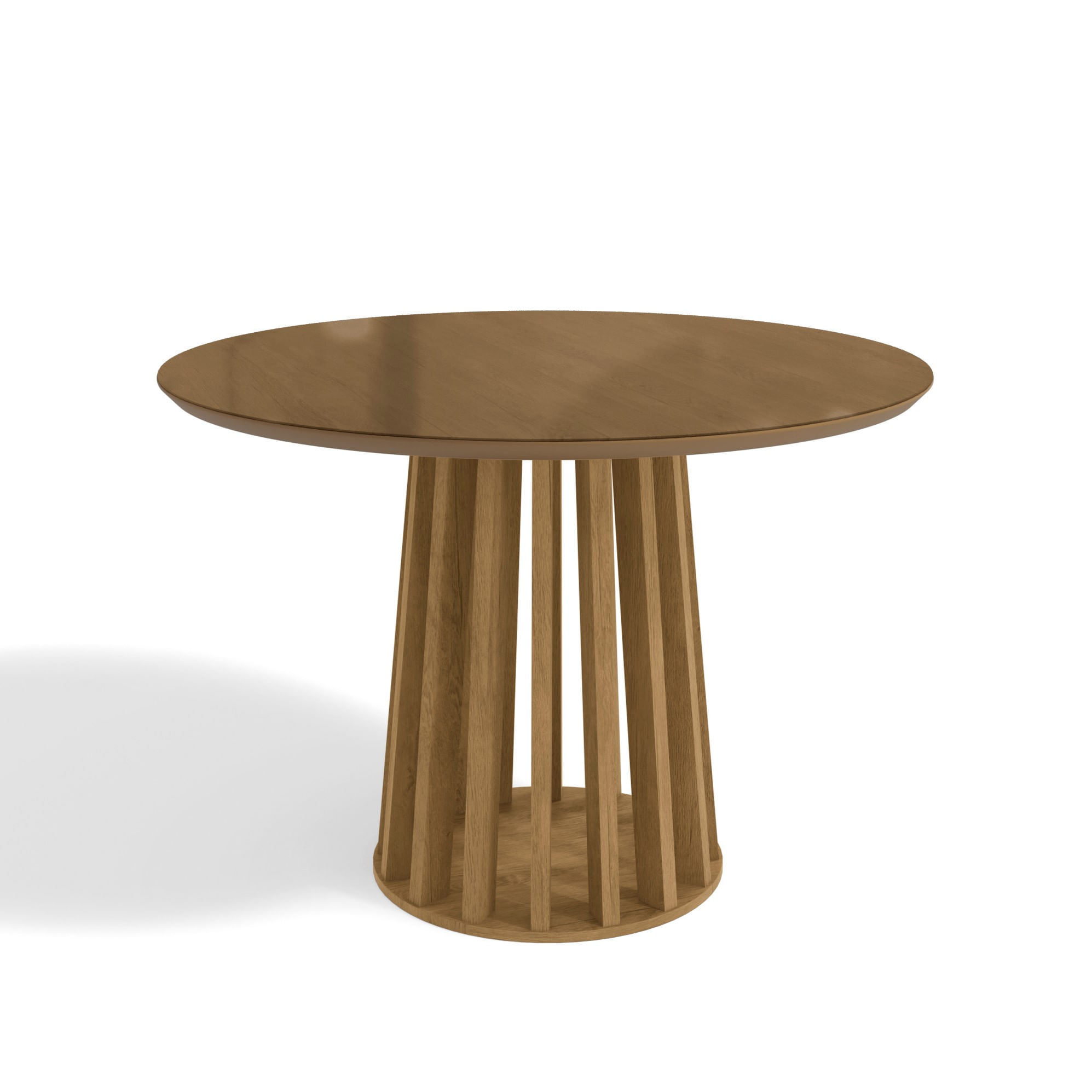 Mesa de Jantar Luxo 4 Lugares 100x100 cm Kappesberg FRV9 Freijó
