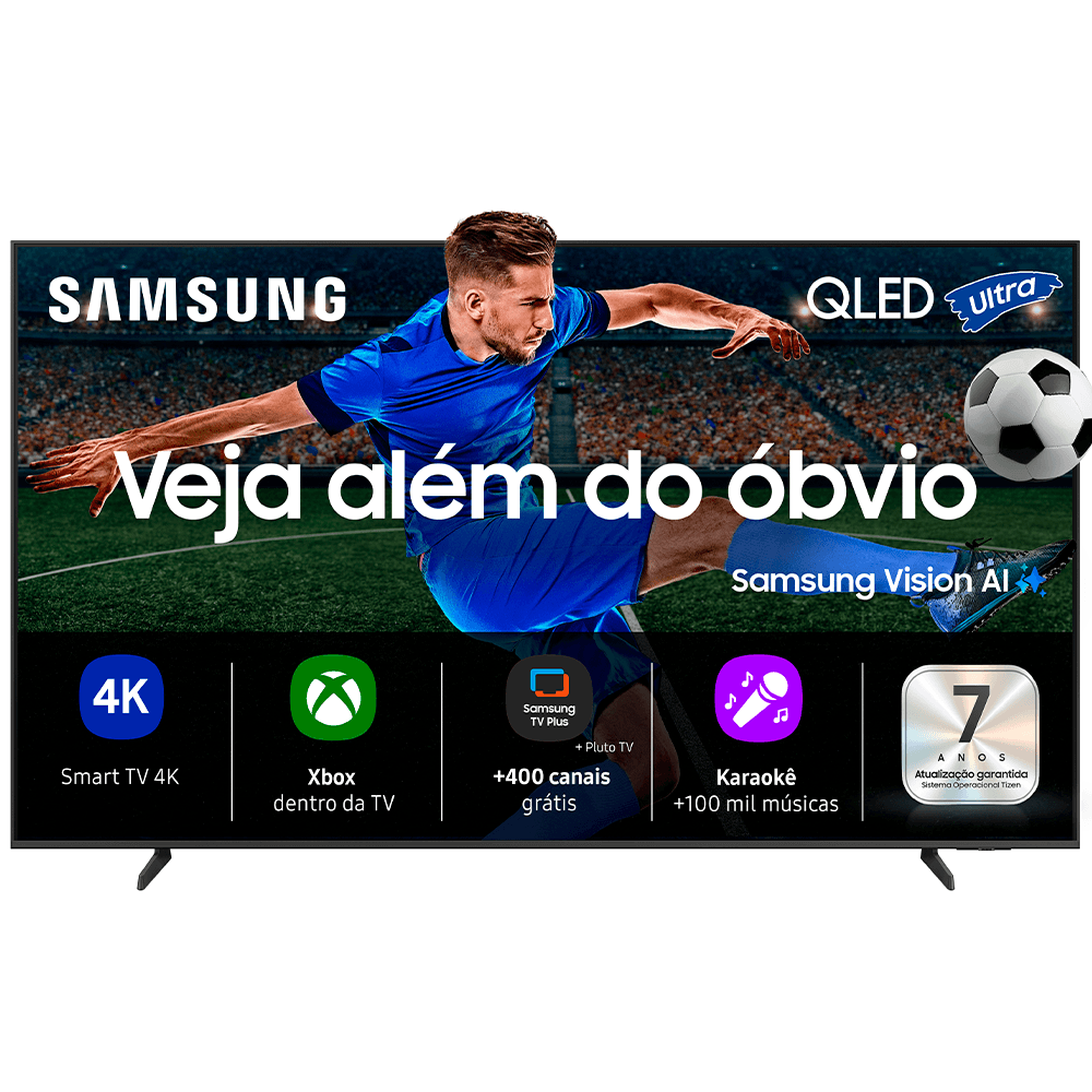 Smart TV 55" Samsung QLED ULTRA 4K QEF1 2025 com Vision AI