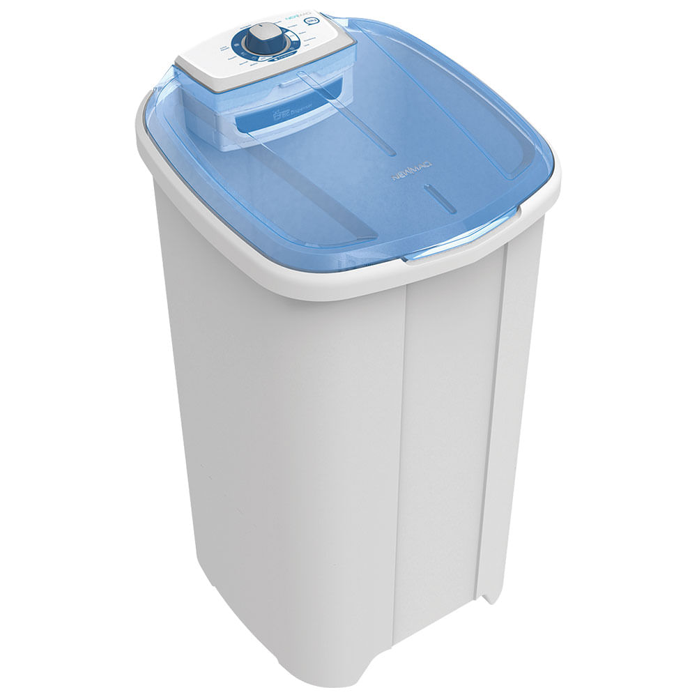 Tanquinho lava roupas semi-automático Newmaq 10kg, 9 programas de lavagem