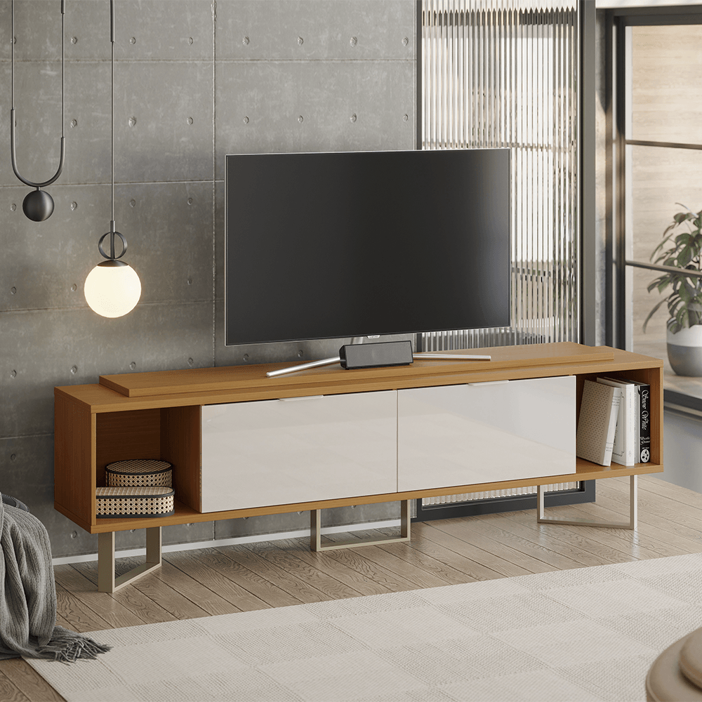 Bancada para Sala 2,10m Malibu Tauari Off White
