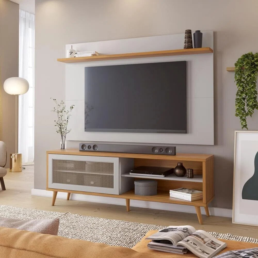 Painel NT 1190 e Rack NT 1175 para TV de até 60” Notável Móveis