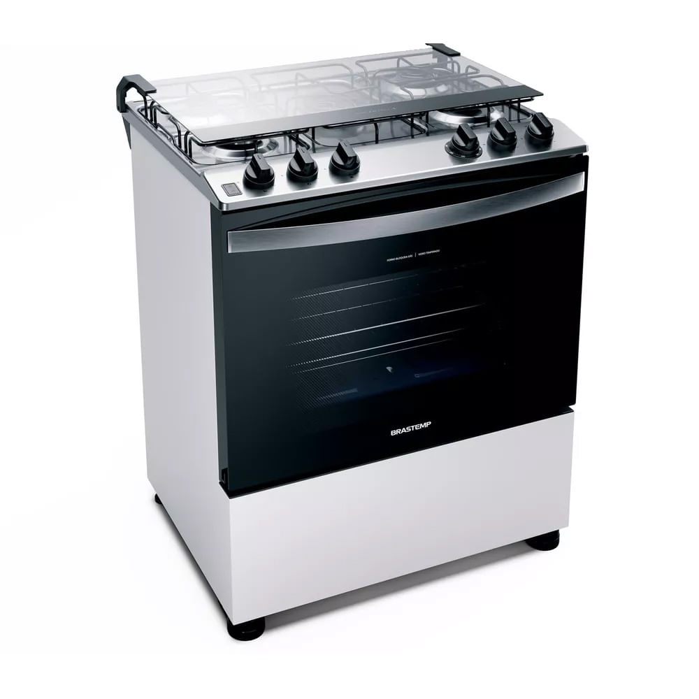 Fogão Brastemp 5 Bocas Branco Com Turbo Chama - BFS5ECB