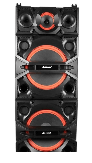 Caixa Amplificadora Amvox ACA 2500 Terremoto, 2500 Watts, Bluetooth e USB