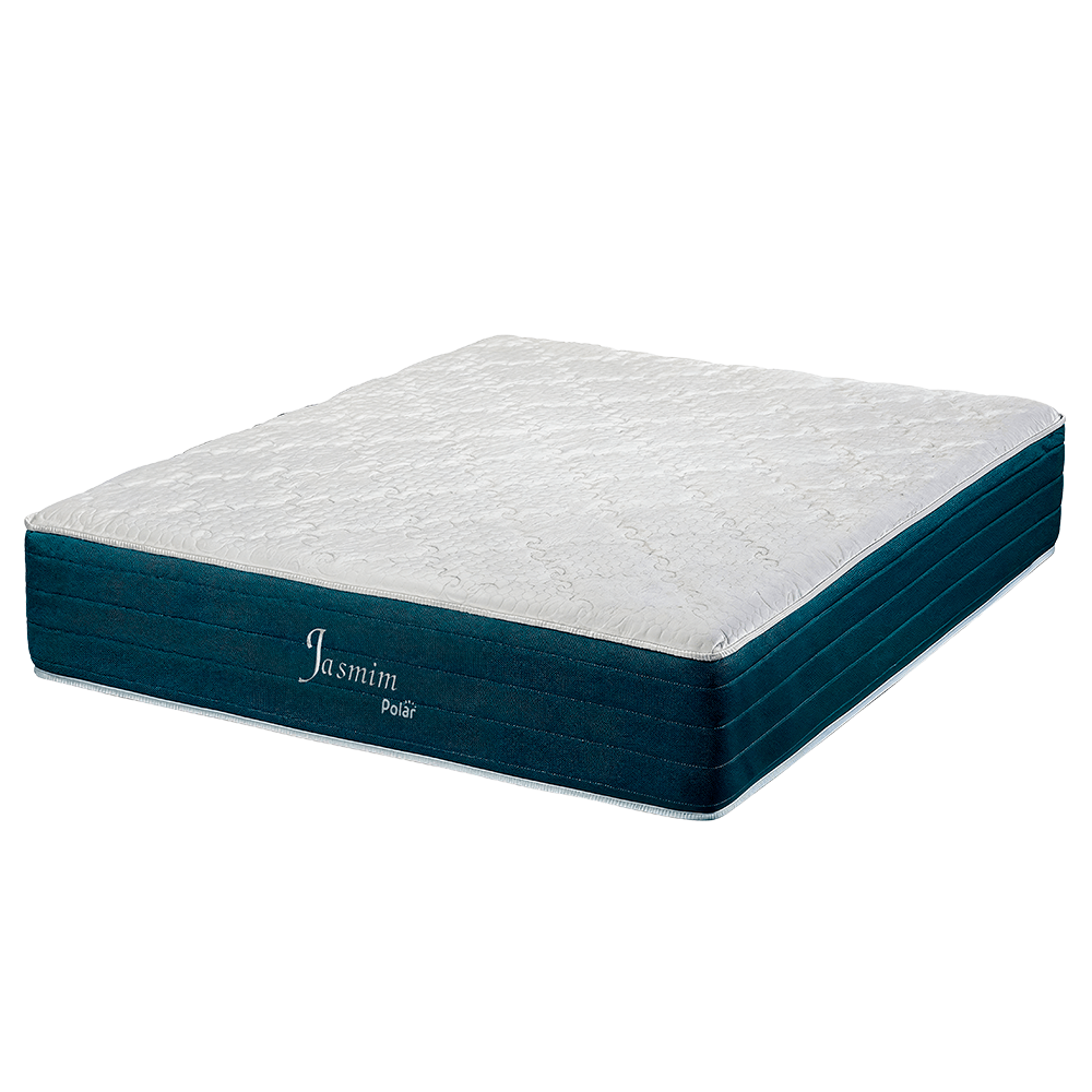 Colchão Casal King Jasmim Polar 193x203x34cm Azul