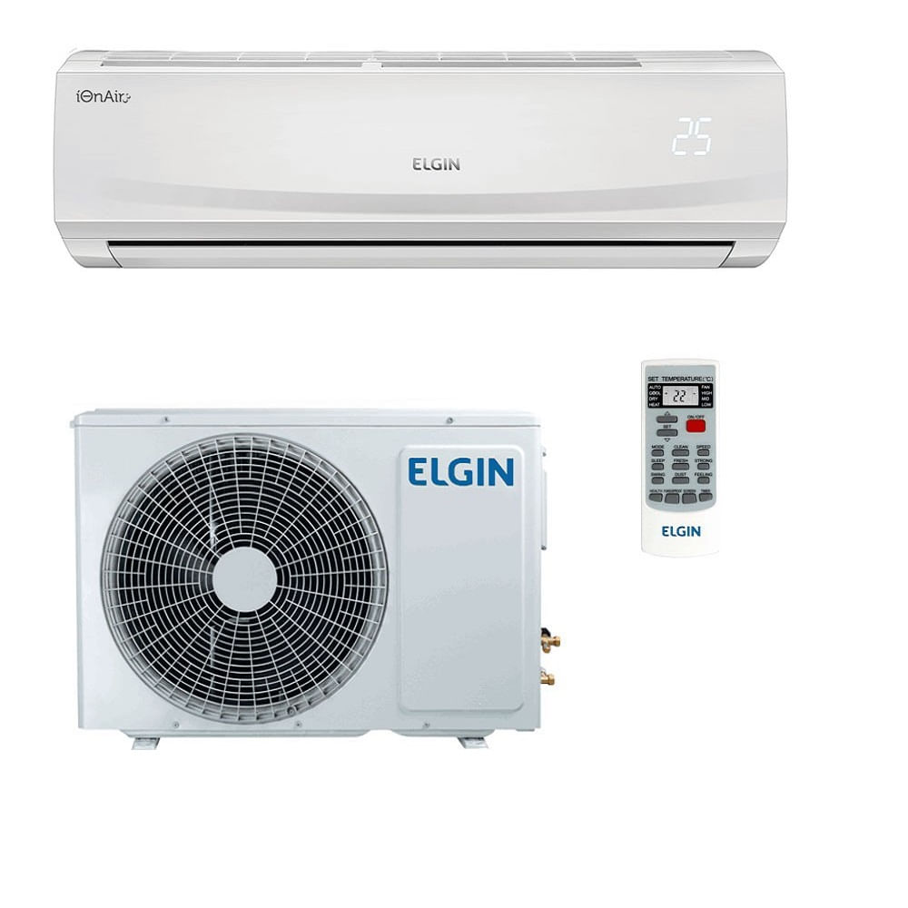 Ar Condicionado Hi-Wall Elgin Eco Power 9000 BTU/h Frio, Filtro de Nylon + Ionizador Ion Air - 220V