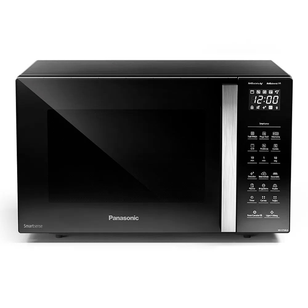 Microondas NN-GT68LBRU Panasonic 30 L 900 W Preto, Dupla Refeição, Desodorizador