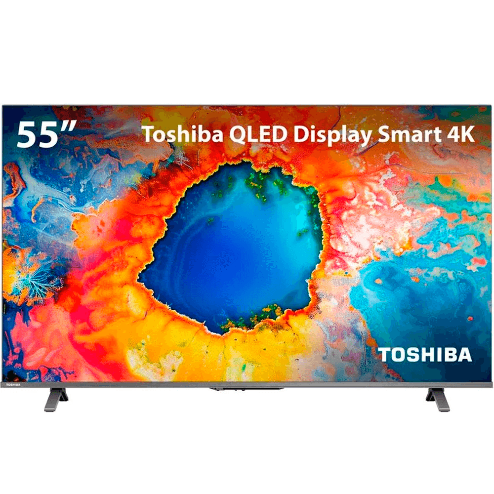 Smart TV 55" Toshiba QLED 4K TB035M Google TV, Dolby Atmos