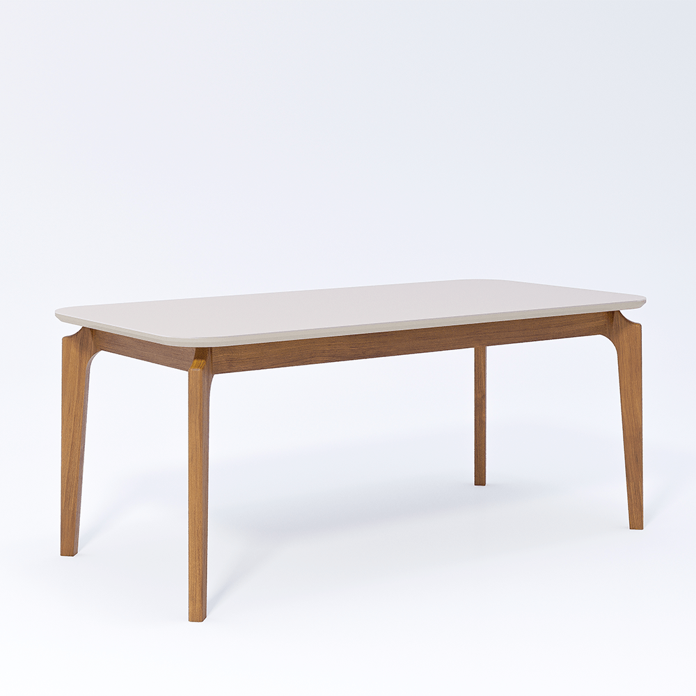 Mesa de Jantar Cimol 180x90cm Ficus Natuame
