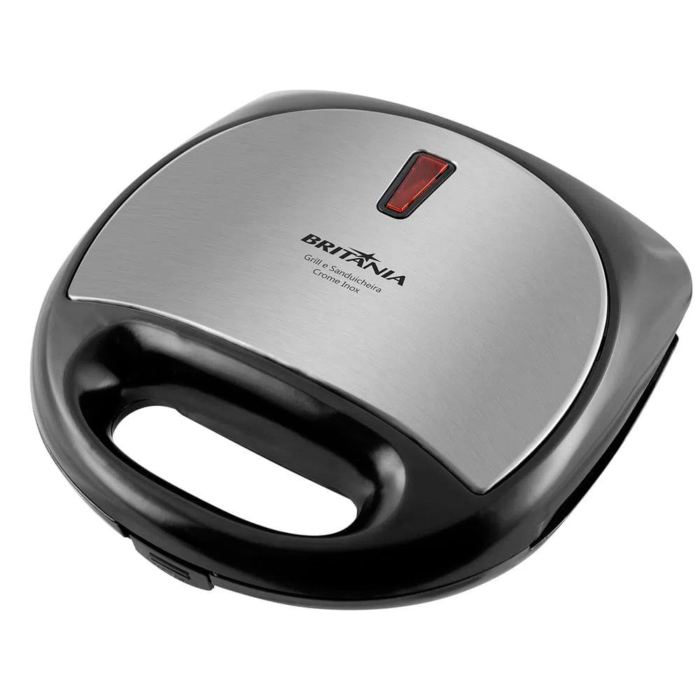 Grill e Sanduicheira Britânia Crome Inox 750 W