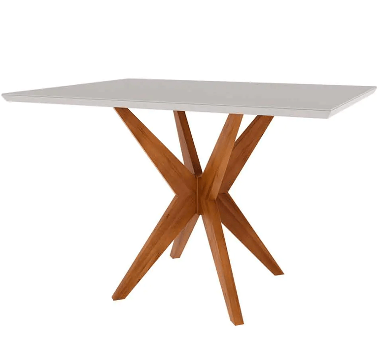 Mesa de Jantar Nesher Donna 120x90cm Eucalipto/Off White