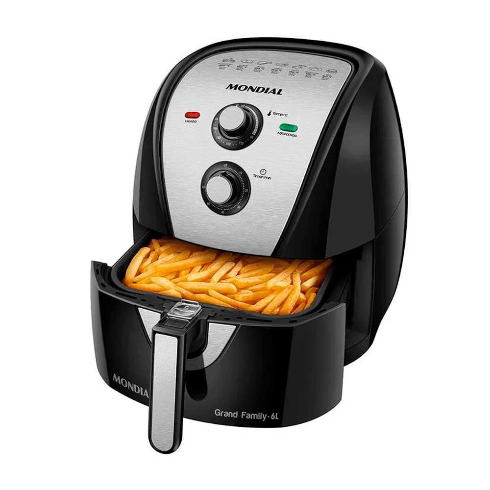 Fritadeira Air Fryer Mondial 6 litros 1900 W AFN-60-BI