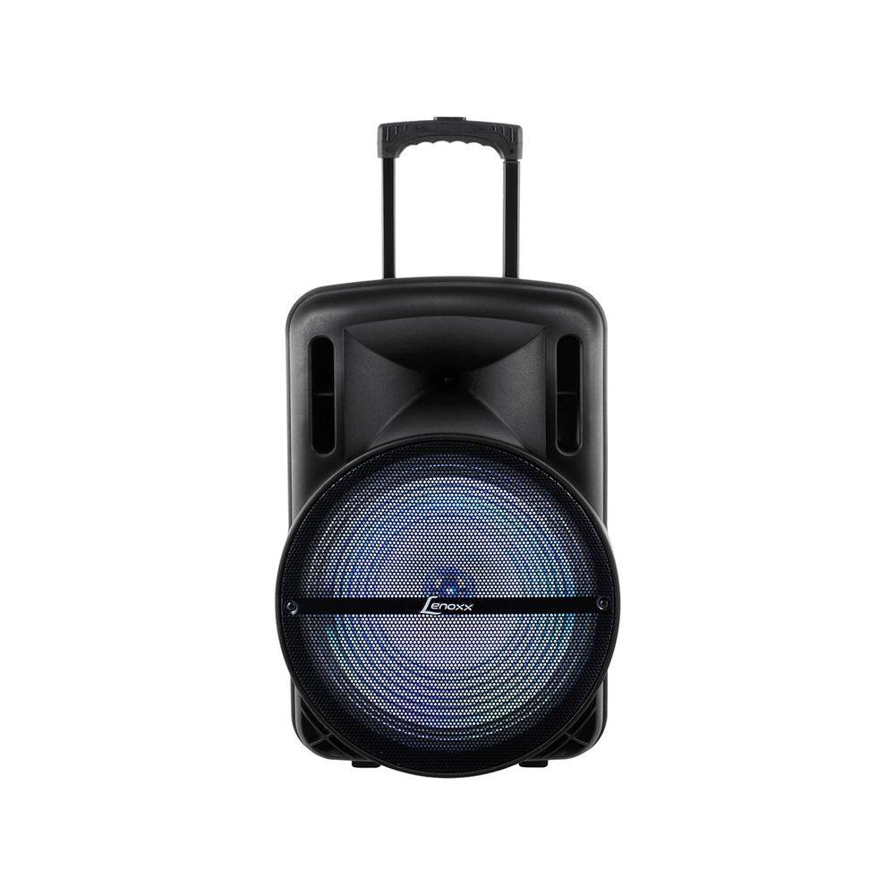 Caixa Amplificada 500 W Woofer 15" BTH FM LED Bateria Lenoxx CA350