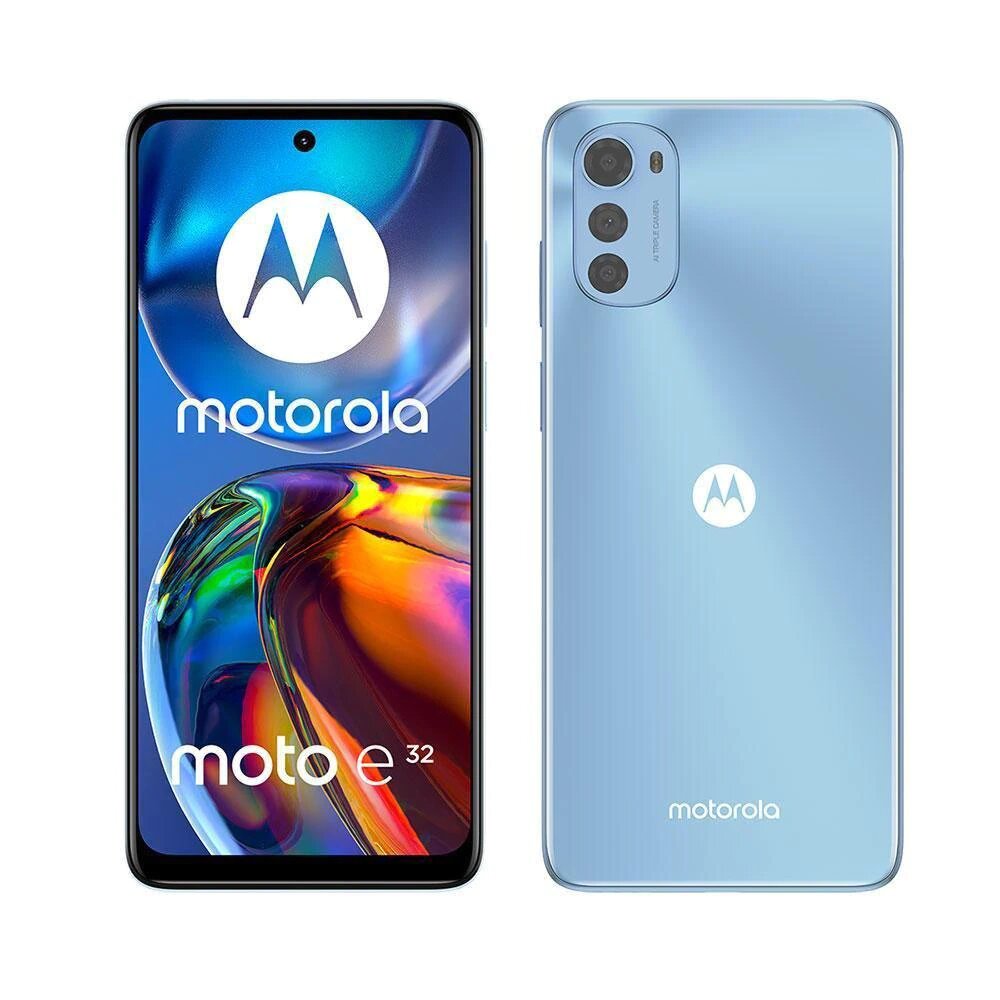 Smartphone Motorola Moto E32 64 GB, 4 GB RAM, Tela de 6.5”, Câmera Traseira Tripla, Android 11 e Processador Octa Core