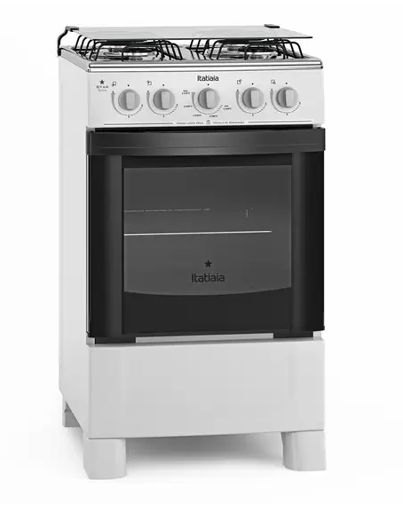 Fogão Itatiaia Star Clean 4 bocas Acendimento Manual Branco