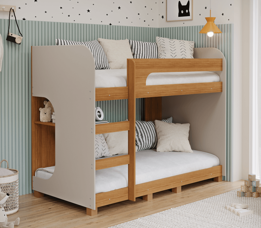 Beliche de Solteiro Ema Cimol Nature Off White