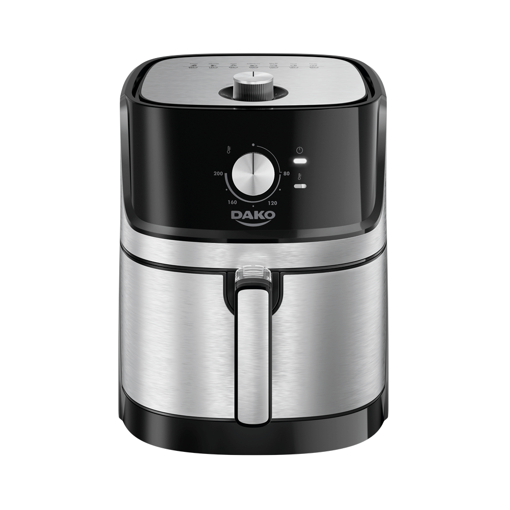 Fritadeira Air Fryer Dako com Painel Analógico 5 Litros 1700 W Preto