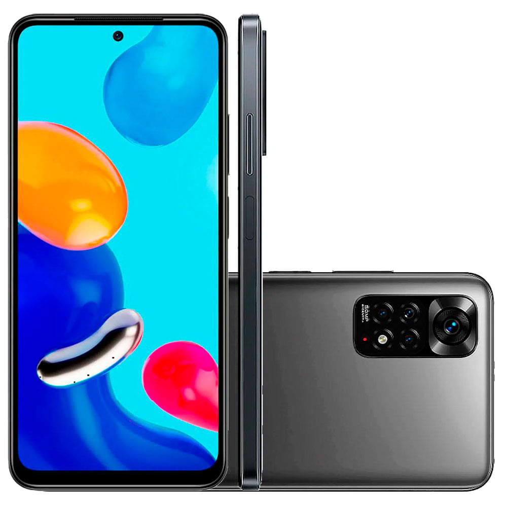 Smartphone Xiaomi Redmi Note 11 Tela de 6.43" 128 GB, 4 GB RAM, Octa Core, Câmera Quádrupla