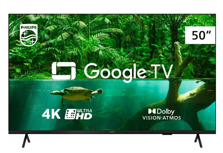 Google TV Philips 50” 4K HDR10+ Dolby Vision 50PUGG740878