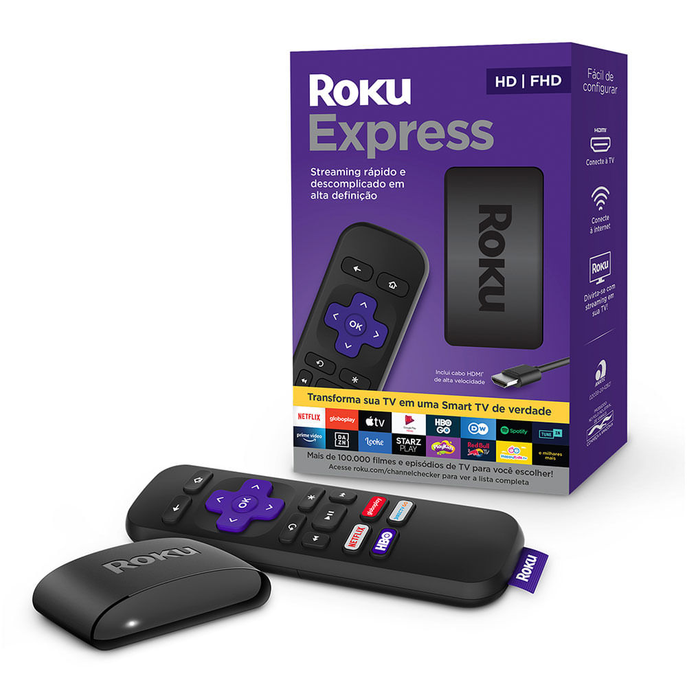Roku Express Dispositivo de Streaming Full HD - Preto