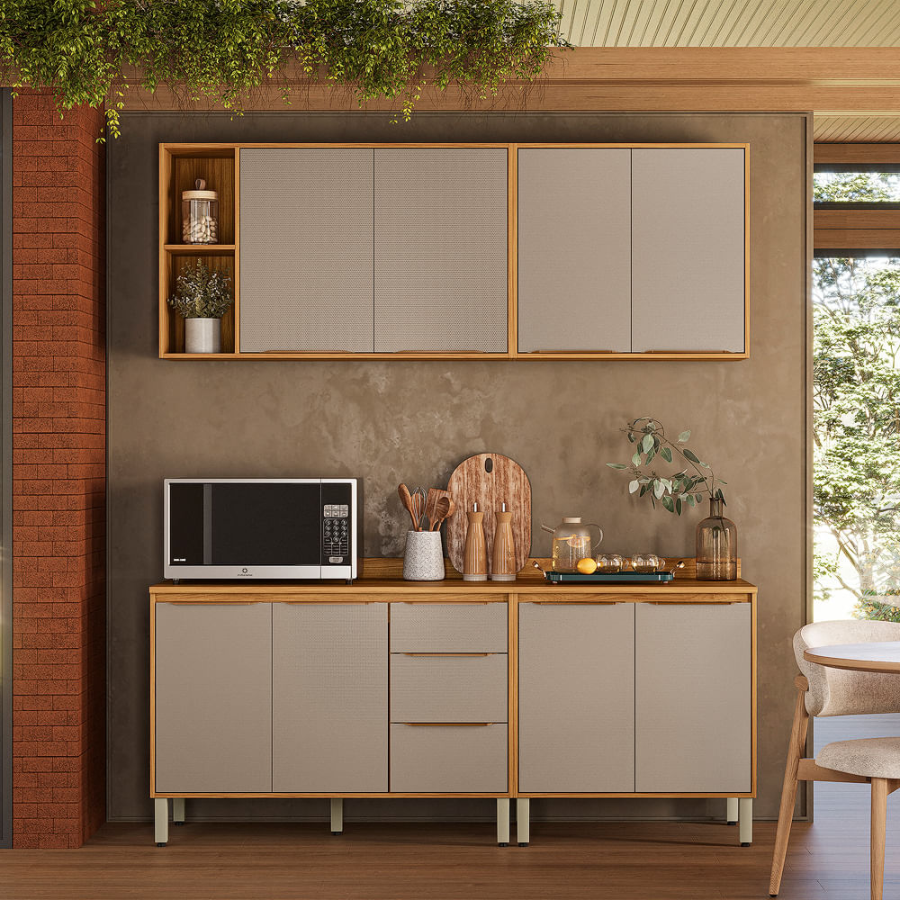 Armário de Cozinha Completo 4 peças Demóbile Plena