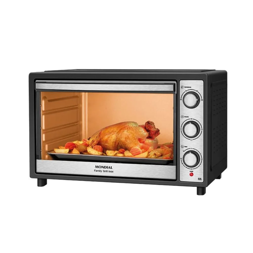 Forno Elétrico Mondial 52L Family Grill 1800 W Inox FRN-52-BI