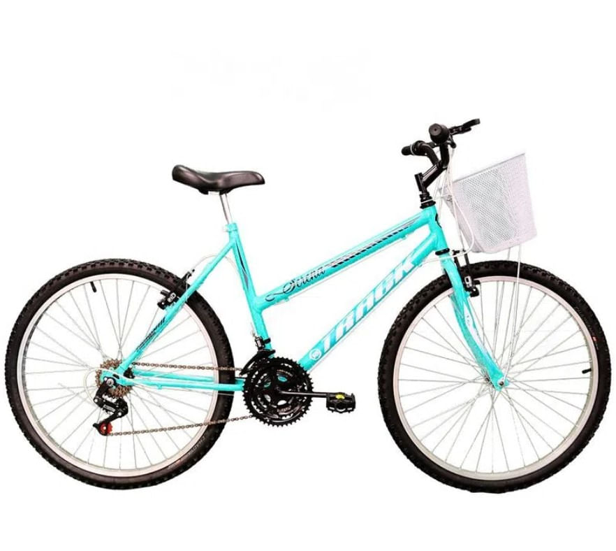 Bicicleta Track Bikes Serena Aro 26 com Freio V-Brake 21 marchas Anis
