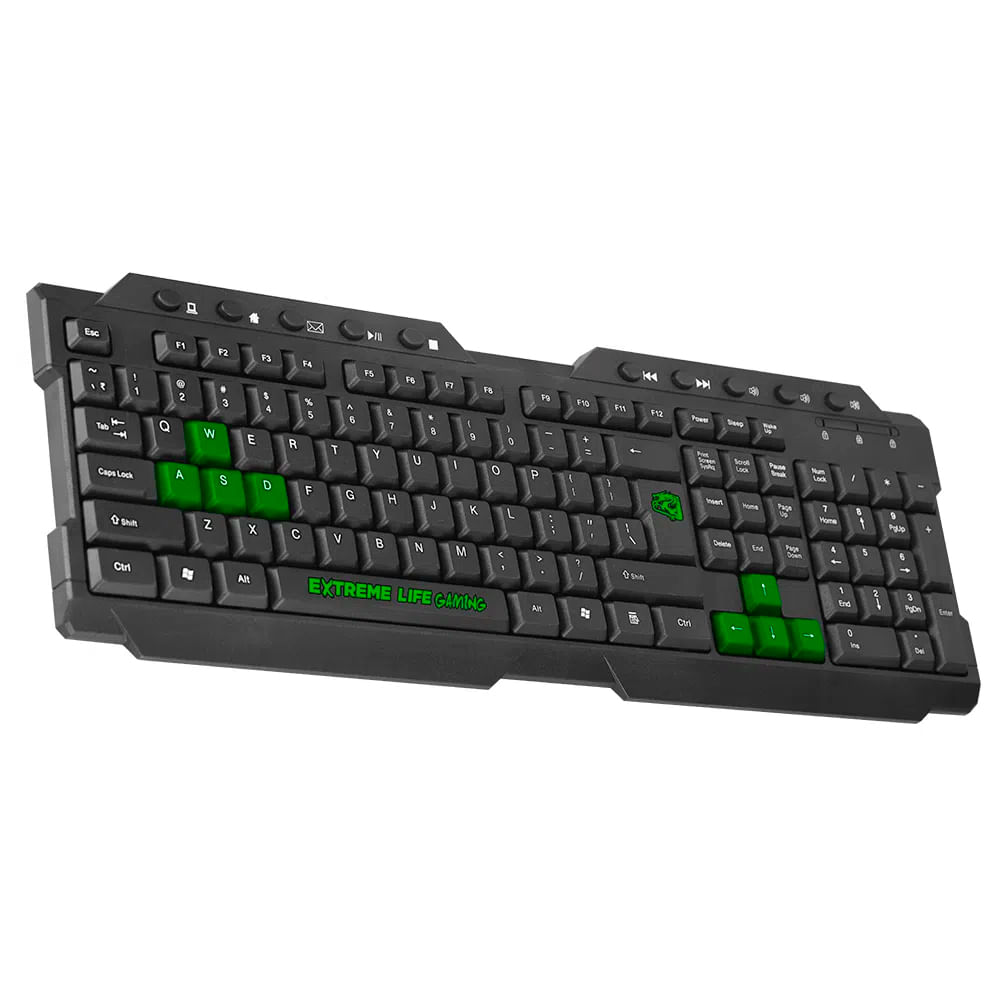 Teclado Gamer ELG Dragon War com Membrana Dupla
