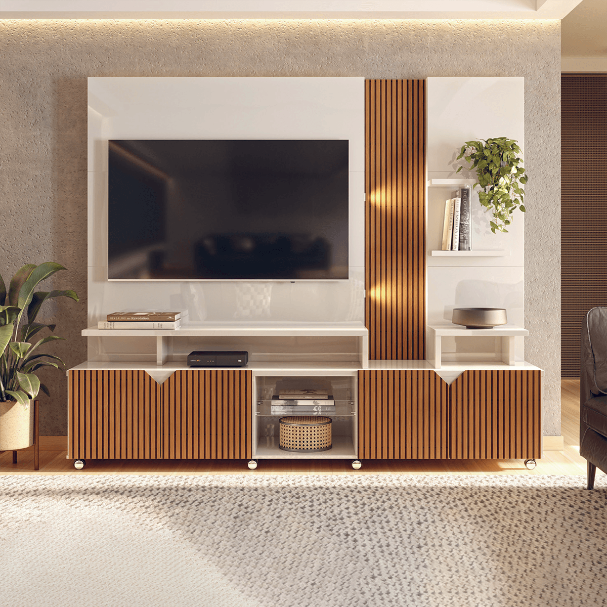 Estante Home Cross TV até 55” Lukaliam