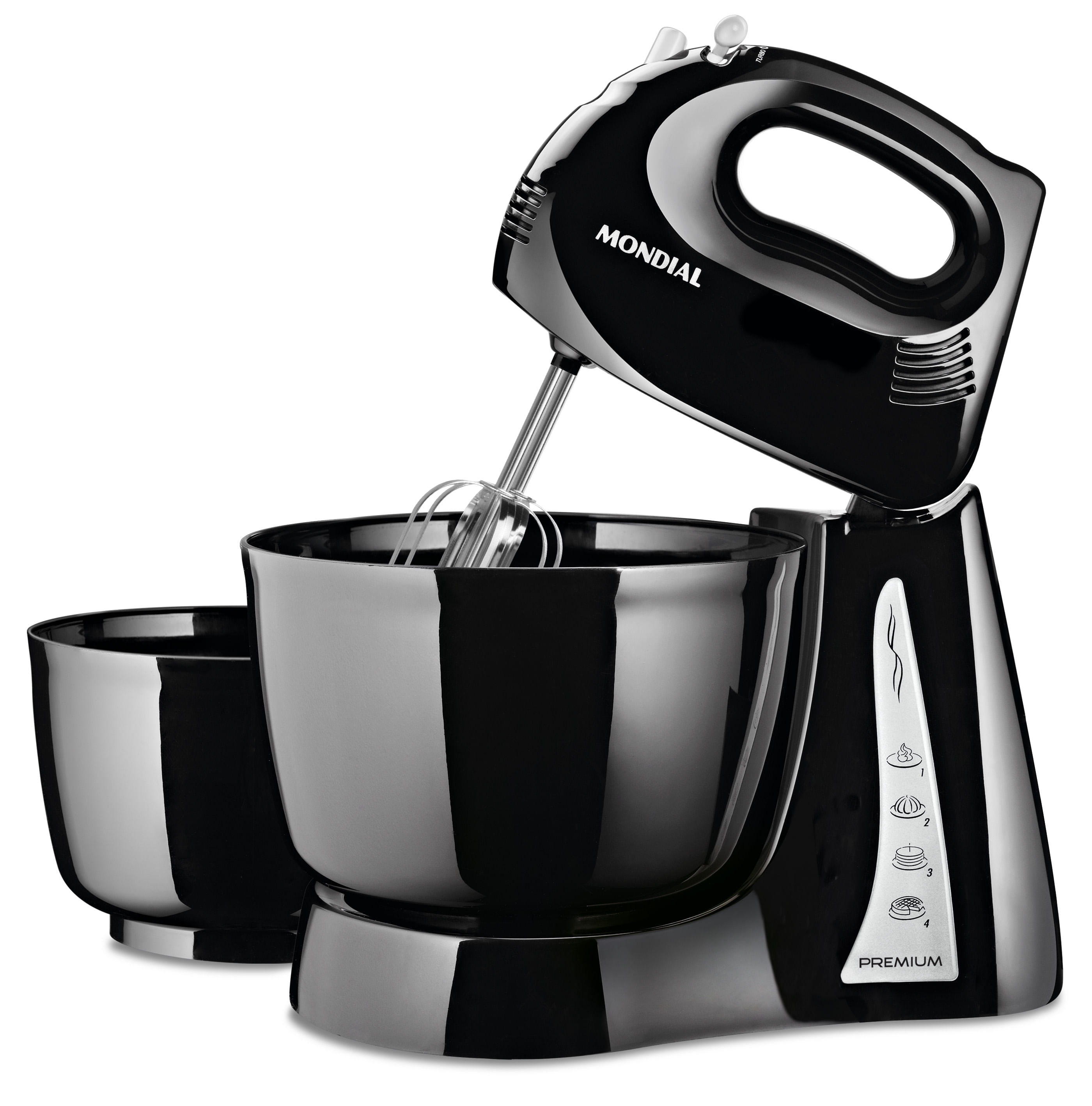 Batedeira Mondial Portátil Premium Preto B-04-NP