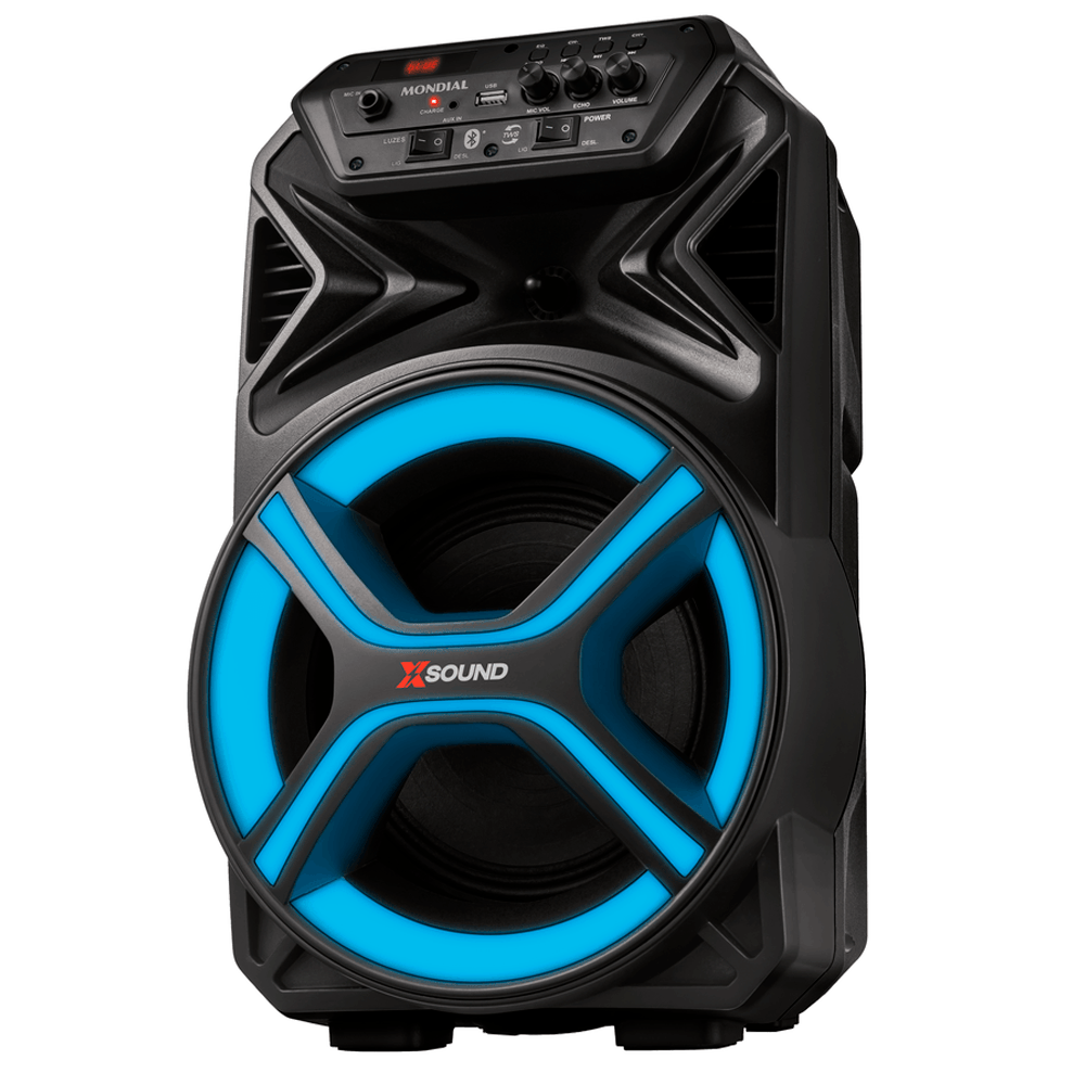 Caixa de Som Bluetooth Mondial 400 W com Rádio FM Preto CM-400-L
