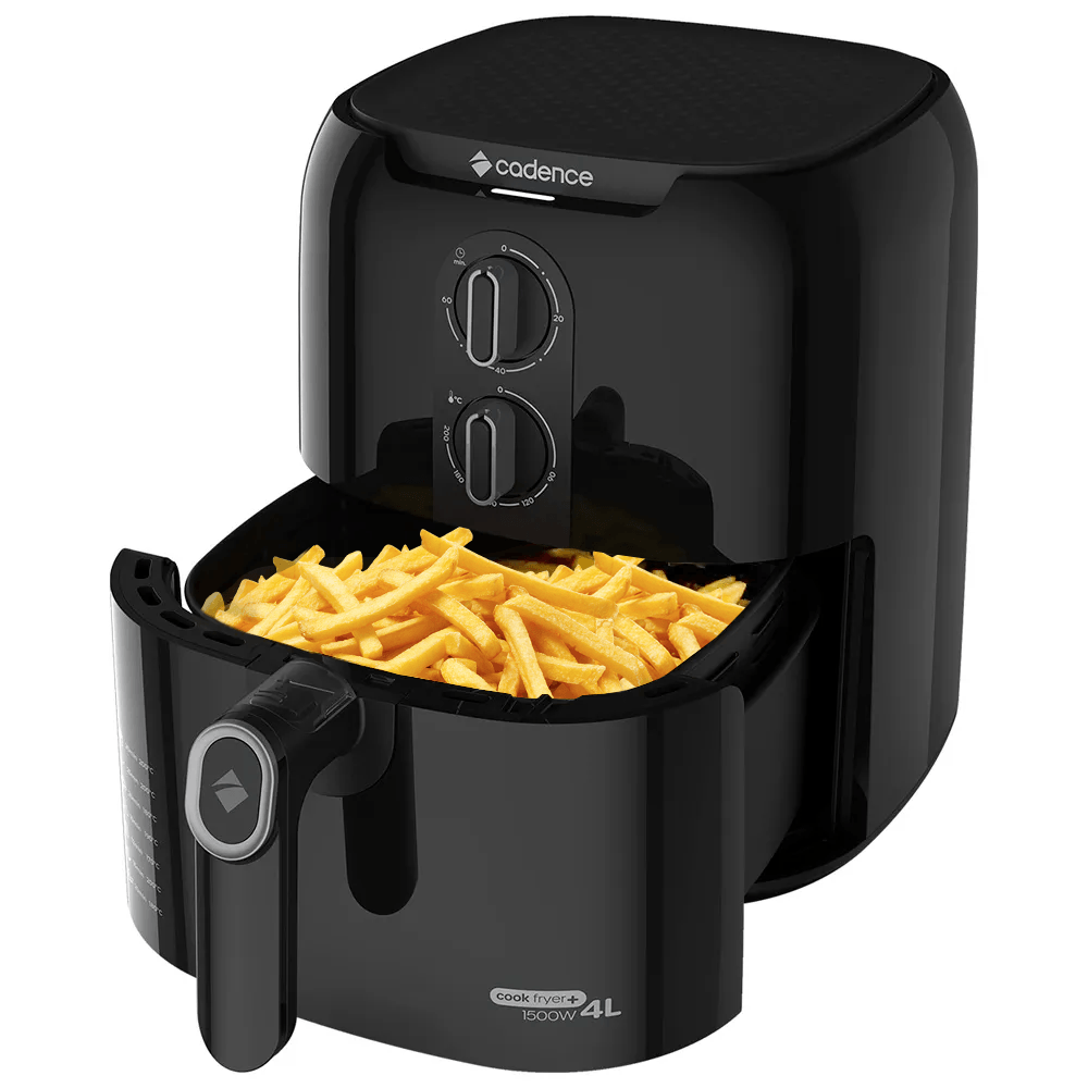 Fritadeira Air Fryer Cadence Cook Fryer 4 Litros Preto FRT580