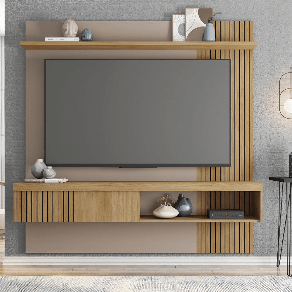 Painel Jade Caemmun para TV 65” Buriti Fendi 1,8m