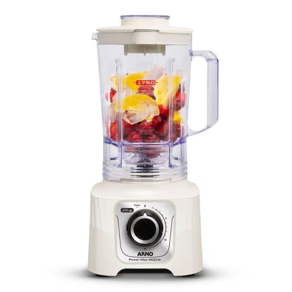 Liquidificador Arno Powermax Marfim 1400 W Comfort Control 15 Velocidades LN64