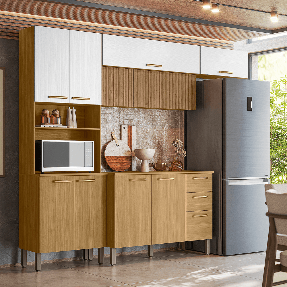 Armário de Cozinha Completo 4 peças Paraná Urbane